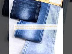 180cm Genişliğinde Süper Yumuşak Sağ Tivil Çift Çekirdekli Esnek Mavi Denim Kumaş 10 oz JSD3078 Tüm Mevsimler İçin