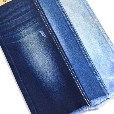 satın al 12.5OZ Ağır Ağırlıklı Spandex Stretch Pamuk Polyester Denim Kumaş Karanlık Mavi JSD3242 tarzı TWILL online manufacture