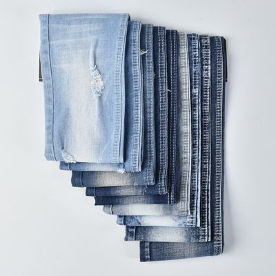 satın al Kırılmaya dayanıklı pamuk poliester spandex denim kumaş QY017-1 9.5 oz online manufacture