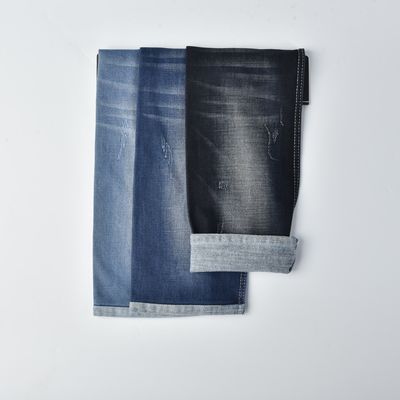 satın al Kemirmeye karşı dayanıklı Pamuk Poliester Spandex Stretch Denim Kumaş QY024-1 11.3 oz online manufacture