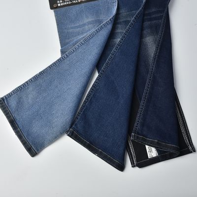 satın al Pamuk poliester Spandex Denim Stretch Denim Malzeme Koyu Mavi online manufacture