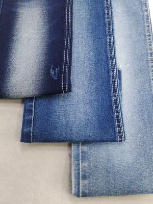 satın al Zayıf Esneme Pamuk Polyester Koyu İndigo Denim Kumaş JSD3037 9.6OZ online manufacture