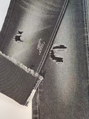 satın al 11.3oz Ağır Ağırlıklı SİYAH/SİYAH Kot Kumaşı, Kot Pantolonlar İçin 10x7 Yapısıyla online manufacture