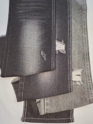 satın al 9.8OZ Pamuk Polyester Denim Kumaş Elastik Olmayan TWILL tarzı KARA/KARA JSD3267 moda kot pantolon için online manufacture