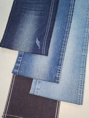 satın al Yüksek Esneme %55 Pamuklu Denim Kumaş KOYU İNDİGO SERT KAVİS stil JSD3320-2 moda kot pantolonlar için Toptan online manufacture