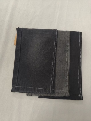 satın al %65 Pamuk 12.2oz Pamuk Rayon Polyester Siyah 180cm Denim kumaş 7x7 JSD3085 online manufacture