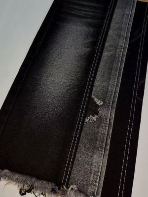 satın al Süper yumuşak Pamuk Polyester Denim Kumaş SİYAH/SİYAH 14.2oz A606A kot pantolon giyim için Toptan denim online manufacture