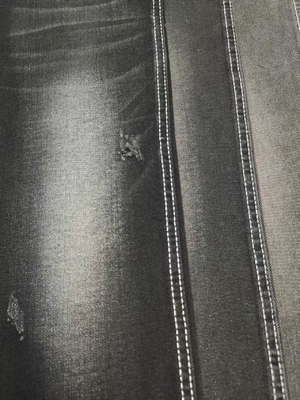 satın al 9.9oz Twill Stili Zayıf Stretch Siyah/Siyah Denim Kumaş Jeans için 180cm Tam Genişliğiyle online manufacture