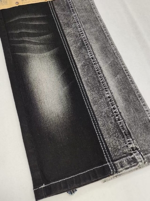 satın al SİYAH/SİYAH %75 Pamuk Yüksek Spandeks Dikey Bambu İpliği 9.4oz Denim Kumaş JSD3021A Kot pantolon ve günlük giyim için online manufacture