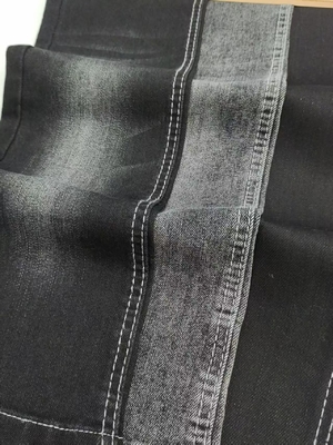 satın al Siro Yarn Cross Slub %75Papusaşımalı, yüksek germelik denim kumaş 10 oz Kadın kot pantolonları için online manufacture