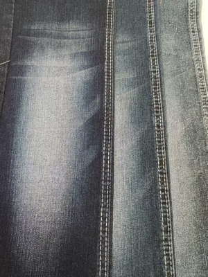 satın al 9oz Mavi Gri 75% Pamuk Yüksek Kalite Dikey Bambu Yarn Denim Kumaş 180cm Tam Genişliği JSD3021B Jeans için online manufacture