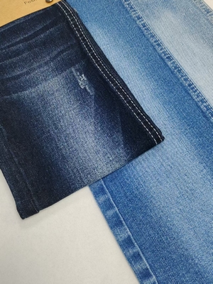 satın al 8.5oz Orta Ağırlıkta Siro İplik Çapraz Slub Yüksek Spandex Denim Kumaş 12+12*21/55 Yapı JSD3059 Kot Pantolon İçin online manufacture