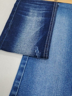 satın al Süper Yumuşak %69 pamuk koyu indigo Dikey Bambu İpliği Yüksek esnek Denim Kumaş 180cm tam en JSD3058 Kot için online manufacture