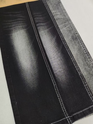satın al Yüksek Spandex % 72 pamuk Siro Yarn Cross Slub Denim Kumaş KARA/KARA Jeans için online manufacture