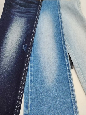 satın al Çift Çekirdekli Siro İplik Çapraz Slub %85 Pamuk Yüksek Spandeks 8S Denim Kumaş Kadın Kotları İçin online manufacture