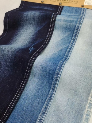 satın al 8.9oz 85%Cotton Dual-Core Siro Yarn Cross Slub 10S Denim Fabric 180cm full width JSD3283 For Jeans Or Jacket online manufacture