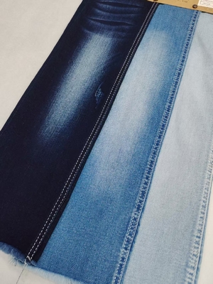 satın al Dual-Core Siro Yarn Cross Slub  85%Cotton Stretch Denim Fabric 12S For Jeans Or Coat online manufacture