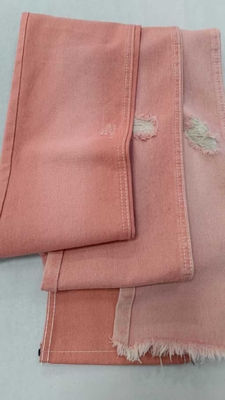 satın al 10.6oz pembe sol kıvrım genişliği 180cm yapısı 10*7 Jeans için JSD3023P denim kumaş online manufacture