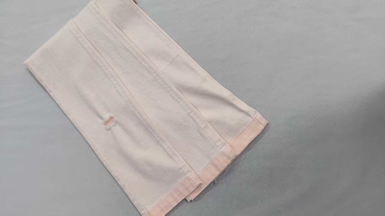 satın al Siro orta elastik 10.1oz Beyaz/Pembe, 178-180 cm tam genişlikte konstrüksiyon, 8.5+10×8/55/75 Denim kumaş, JSD3410-2 online manufacture