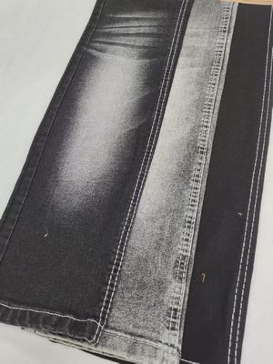 satın al Siyah/Siyah 10oz BW Orta Ağırlıklı Denim Kumaş 10S Süper Yumuşak Yüksek Germe online manufacture
