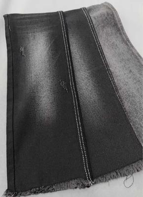 satın al 10oz Medium elastic Black/Black right twill with full width 180cm construction 8*10/40+75 Denim fabric  JSD3078A for jeans online manufacture