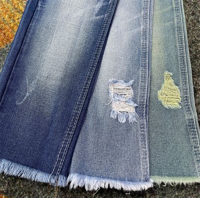 TWILL Tarzı Pamuk Polyester KARK INDIGO Denim Kumaş Beyaz % 60 Pamuk JSD3077 Jeans için