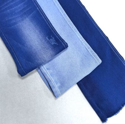 148-150cm Yaz Gökyüzü Mavi Saten Stretch Denim Kumaş Pamuk 70% Poliester 28% Spandex 2%