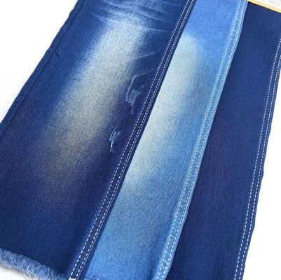 Indigo Mavi Satin İyi Stretch Denim Kumaş Legging Pantolon için hazır stok ile