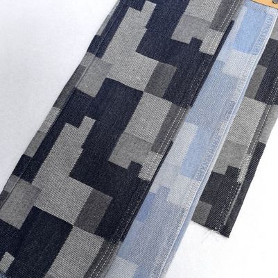 Düzensiz Çekiç Jacquard Baskı Kumaş Çocuklar İçin Elastik Olmayan Denim Jean Eteği