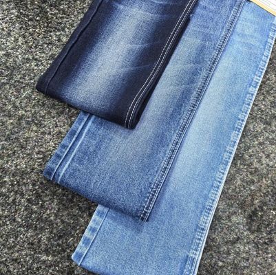 Yüksek kaliteli koyu mavi pamuklu spandex erkek kot pantolonları kumaşı