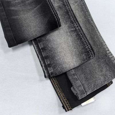 % 70C % 28P % 2S Erkek için ağır ağırlıklı denim kumaş 11.2OZ Siyah