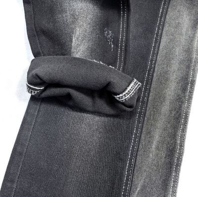 Yumuşak Siyah 10oz Ağır Ağırlıklı Denim Kumaş Erkek Jeans % 65C % 33P % 2S