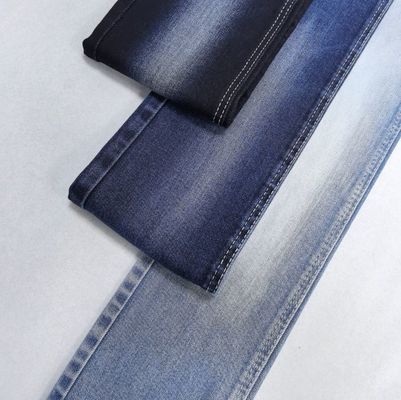 Süper Yumuşak Tri Core Desizing Pamuk Spandex Koyu Mavi Denim Kumaş 11.5oz