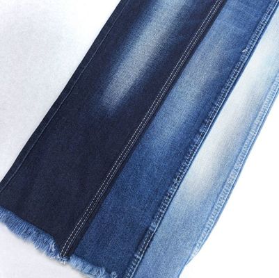 Kırılma Dayanıklı Pamuk Spandex Denim Kumaş Üç Çekirdek Pamuk Spandex Koyu Mavi 11 oz