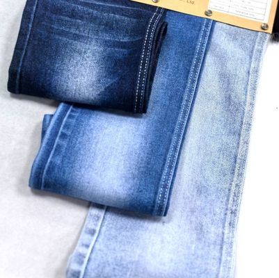 Sağ kıvrımlı süper yumuşak çift çekirdekli orta uzatma denim kumaş 10 oz