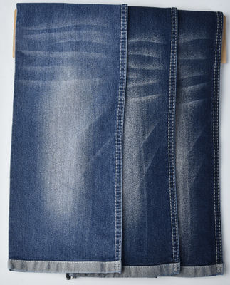 Kırılmaya karşı dirençli pamuk poliester SPANDEX koyu mavi DENIM FABRIK QY1022 8.8 oz