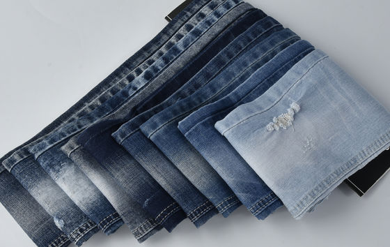 Kırılmaya dayanıklı pamuk poliester spandex denim kumaş QY037-1 9.1 oz