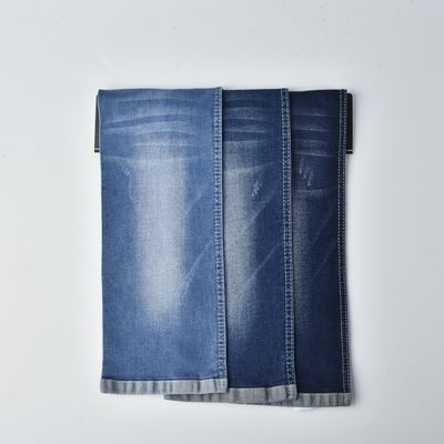 Kırılmaya dayanıklı pamuk poliester spandex denim kumaş QY036-10 10.6 oz