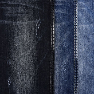 Spandex Stretch Koyu Mavi Denim Kumaş 9.3 Oz JX767-3 Küçültme W 10-11% Ve Yarn Sayısı 8 7.5SB*10/40D 75D