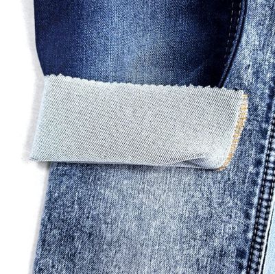 TWILL Stil 150 Cm Genişlik Esnek Koyu Mavi Denim Kumaş Kadın Kotları İçin 9.3 Oz JS4039 Esneyebilir Streç Denim