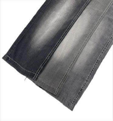 Şablon İLİN DYED Dikiş Siyah Renk Yaz Hafif Ağırlık Slub Tasarımı Tencel Lyocell Jeans için Elastik Denim Kumaş