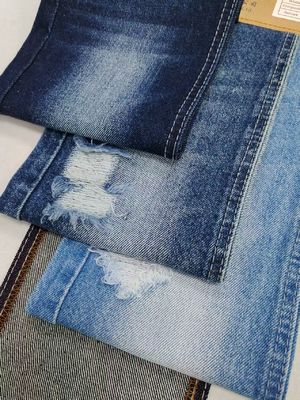 Düşük küçülme %80Papusaşık TWILL Tarzı Denim Kumaş KARKİ INDIGO Kadınlar için Jeans veya Erkek Pantolonları
